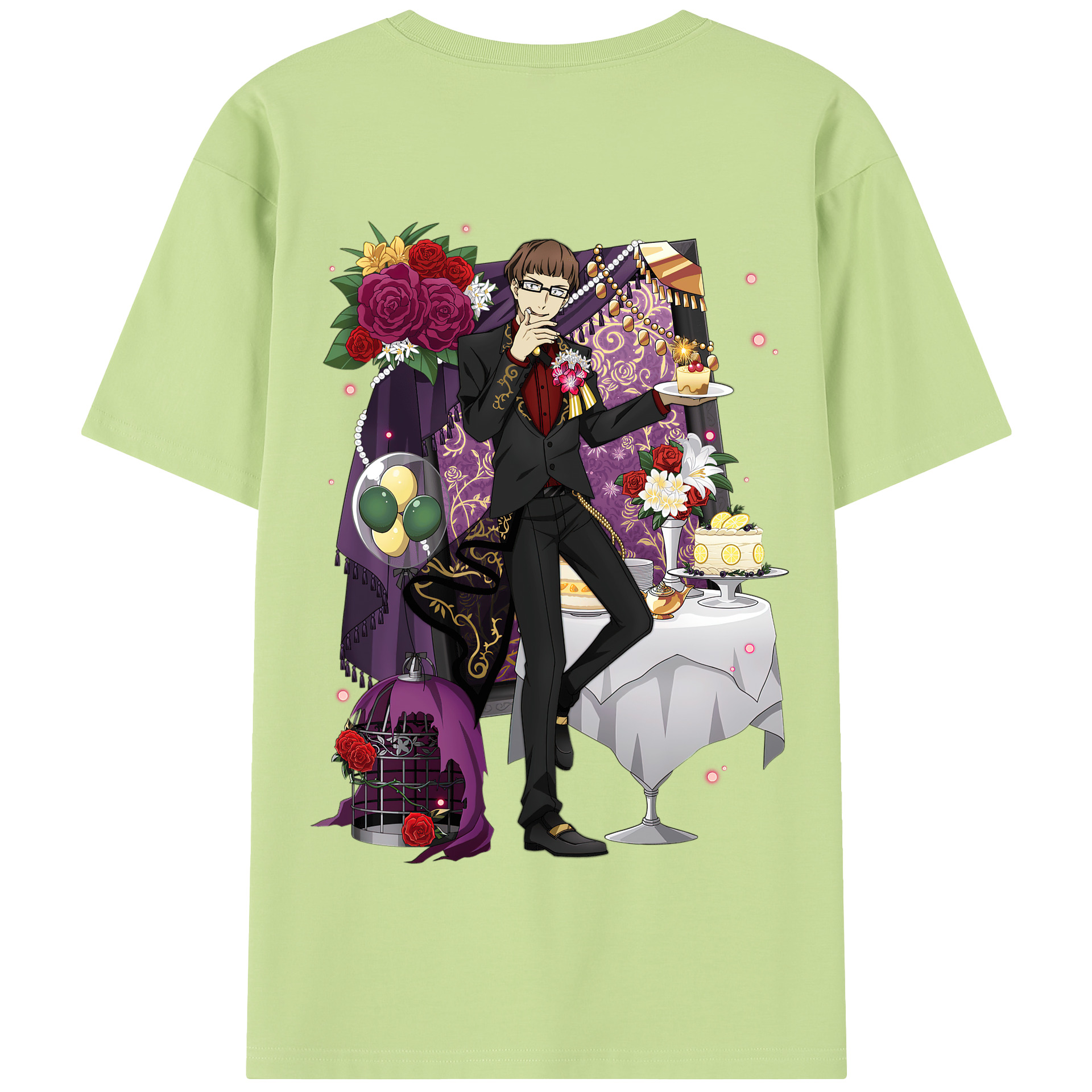 （画像用） 文豪ストレイドッグス Bungo Stray Dogs 綿100％半袖Tシャツ（背面プリント）